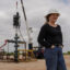 Cindy Taff, chief executive officer of Sage Geosystems, at a testing site in Starr County on March 22, 2023. The startup is testing storing energy in the ground. “There’s some people that believe that there’s a climate crisis, and some people don’t believe it," Taff said. "We want this to be the energy of choice whether you believe in it or not because it’s cost-effective as well.” Credit: Verónica Gabriela Cárdenas/The Texas Tribune