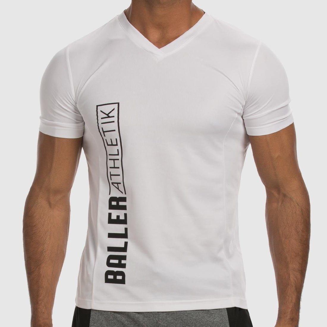 White V Neck T Shirt Mens for Men