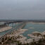 The U.S. 90 bridge crosses the Amistad Reservoir near Del Rio, Texas. Water deliveries from Mexico are stored at the reservoir, where water levels have dropped in recent months. Credit: Omar Ornelas