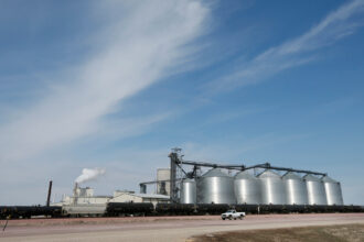 A view of the POET ethanol plant in Lake Crystal, Minn. Credit: Jerry Holt/Star Tribune via Getty Images