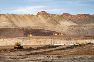 A view of tractors at the Eagle Butte Coal Mine in Gillette, Wyo. Credit: Salwan Georges/The Washington Post via Getty Images