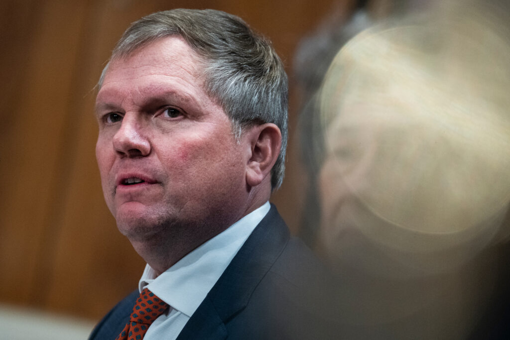 Alan Shaw, president and CEO of Norfolk Southern, testifies during the Senate Environment and Public Works Committee on March 9, 2023 in Washington, D.C. Credit: Tom Williams/CQ-Roll Call, Inc via Getty Images