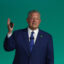 Former Vice President Al Gore presents the Climate TRACE global greenhouse gases emissions database during COP28 in Dubai. Credit: Sean Gallup/Getty Images