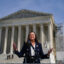 Florida Attorney General Ashley Moody speaks with the media after oral arguments were heard by the U.S. Supreme Court to determine whether the controversial Florida and Texas social media laws can stand on Feb. 26 in Washington, D.C. Credit: Jahi Chikwendiu/The Washington Post via Getty Images