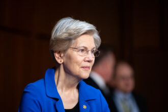 Sen. Elizabeth Warren introduced the new Build Green Act, legislation that would invest $500 billion over 10 years in transportation. Credit: Bill Clark/CQ-Roll Call via Getty Images