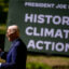 U.S. President Joe Biden speaks on Monday, Earth Day, at Prince William Forest Park in Triangle, Va. Credit: Andrew Harnik/Getty Images