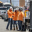 A construction crew works in extreme heat as they build homes on July 1 in Fontana, California. Credit: Robert Gauthier/Los Angeles Times via Getty Images