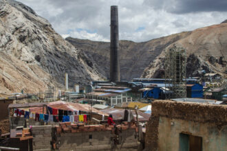 Pollution from smelting and mining operations in La Oroya, Peru have made the Andean city one of the most contaminated places on Earth. Credit: Mitchell Gilbert/AIDA