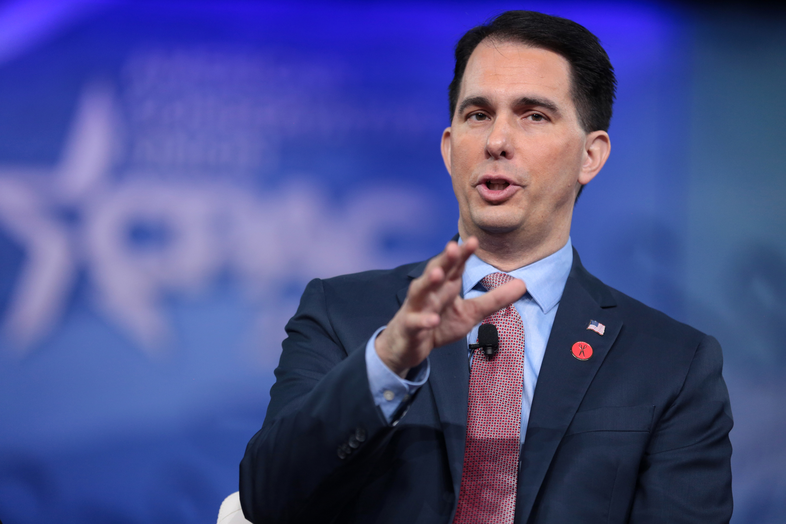 Scott Walker eliminated state clean energy programs and slashed environmental agency budgets during his tenure as Wisconsin’s governor from 2011 to 2019. Credit: Gage Skidmore/CC BY-SA 2.0