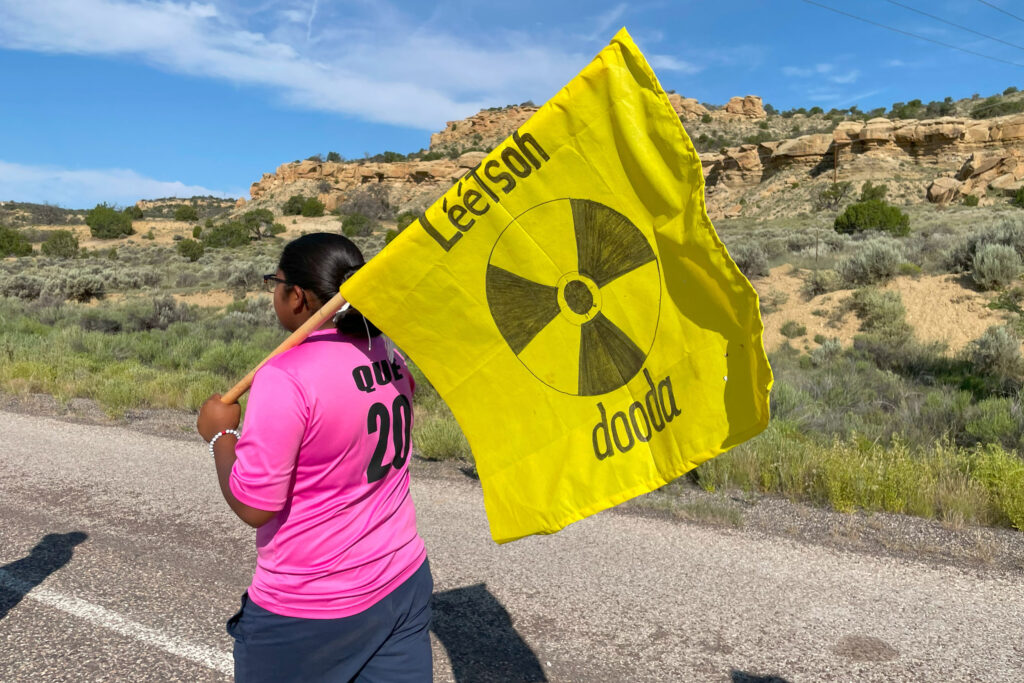 "Léétsoh dooda" is a term in the Navajo language that can be loosely translated as "no uranium." Credit: Noel Lyn Smith/Inside Climate News